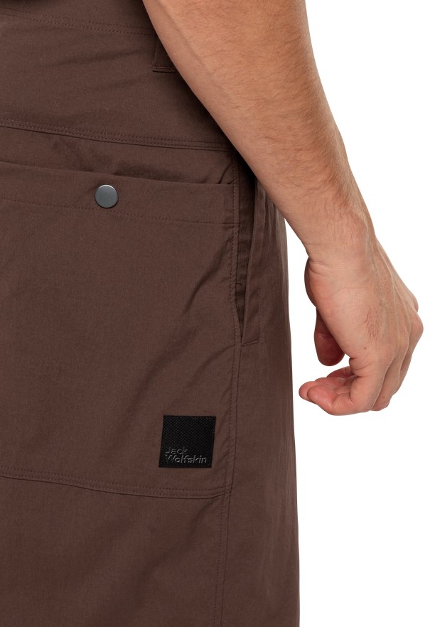 Chocolate Men Jack Wolfskin Desert Shorts | 23292587
