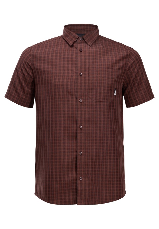 Chocolate Men Jack Wolfskin El Dorado Shirts | 26789724
