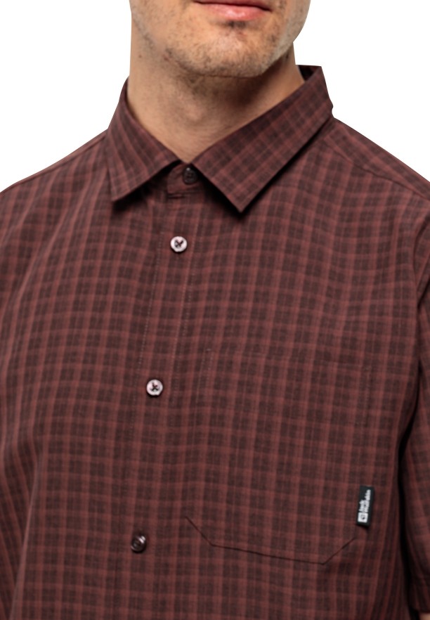 Chocolate Men Jack Wolfskin El Dorado Shirts | 26789724