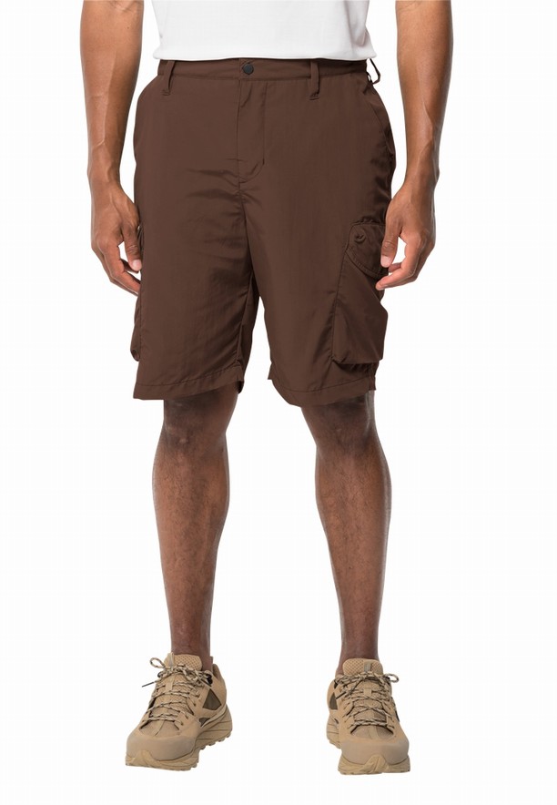 Chocolate Men Jack Wolfskin Kalahari Cargo Shorts | 47039474