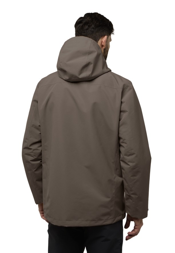 Coffee Men Jack Wolfskin Altenberg 3in1 Jackets | 17549587