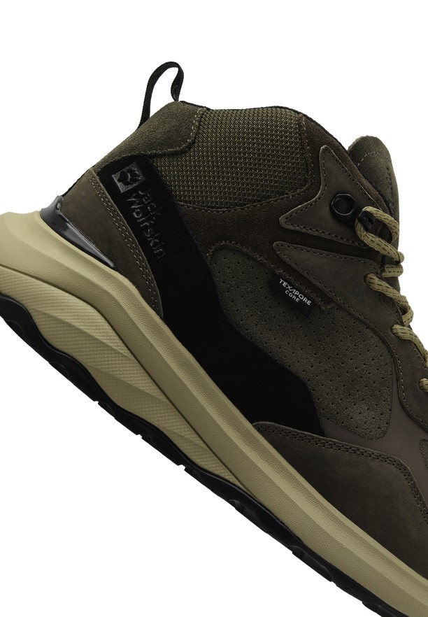 Coffee Men Jack Wolfskin Camp Fever Texapore Mid Outdoor Shoes | 77928719