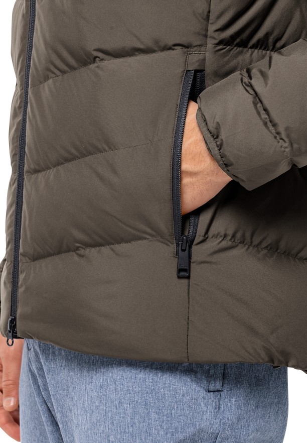 Coffee Men Jack Wolfskin Colonius Down Jackets | 50110650