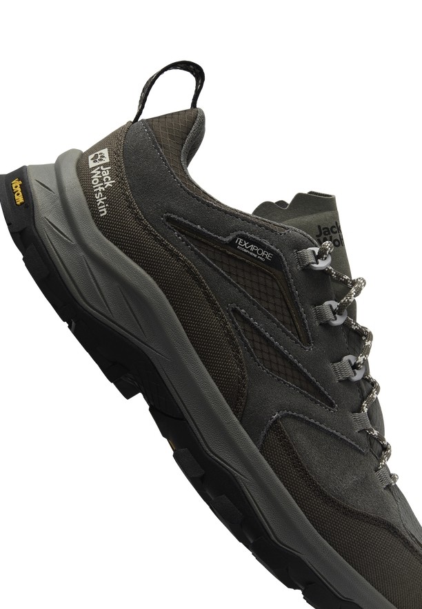 Coffee Men Jack Wolfskin Cyrox Texapore Low Hiking Shoes | 23627586