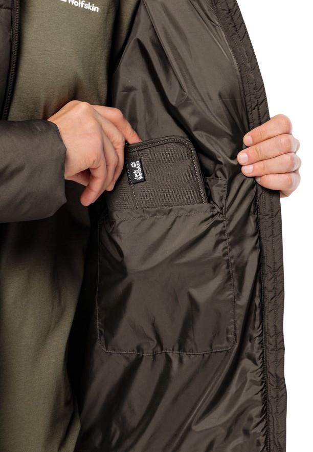 Coffee Men Jack Wolfskin Deutzer Long Jackets | 38832105