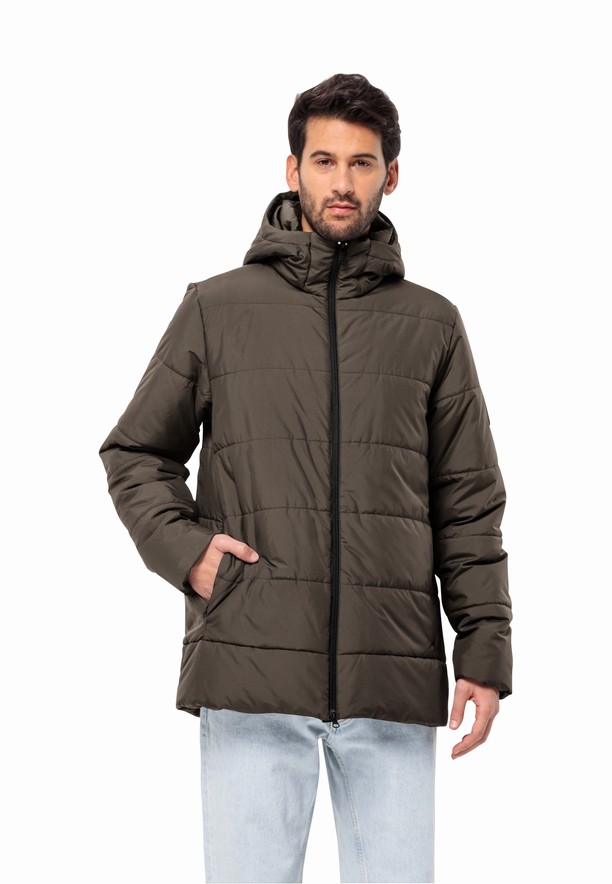 Coffee Men Jack Wolfskin Deutzer Long Jackets | 38832105