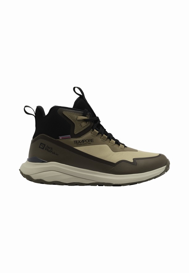 Coffee Men Jack Wolfskin Dromoventure Wt Texapore Mid Outdoor Shoes | 10114519