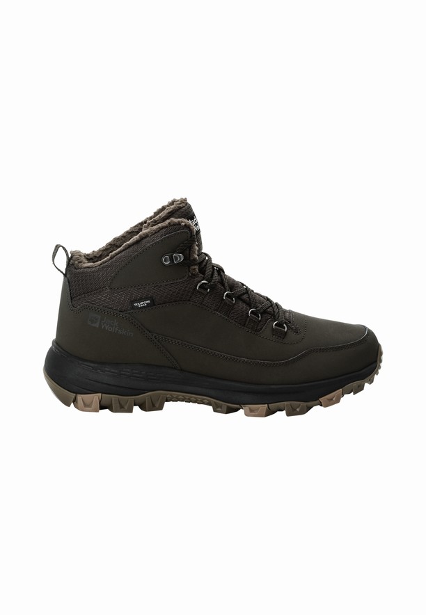 Coffee Men Jack Wolfskin Everquest Texapore Mid Winter Shoes | 97225000
