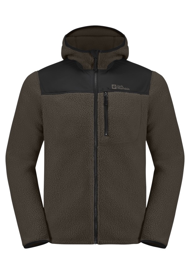 Coffee Men Jack Wolfskin Kammweg Pile Fz Fleece Jackets | 47351033