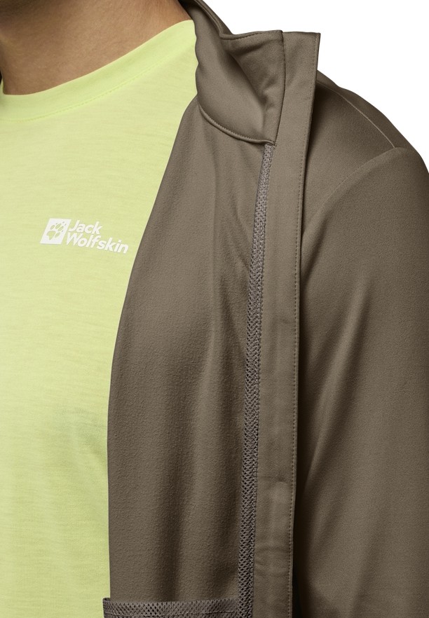 Coffee Men Jack Wolfskin Prelight Trail Fz Jackets | 39561210