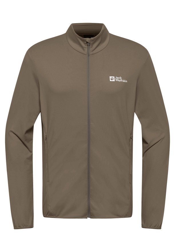 Coffee Men Jack Wolfskin Prelight Trail Fz Jackets | 39561210