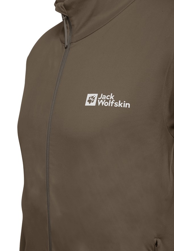 Coffee Men Jack Wolfskin Prelight Trail Fz Jackets | 39561210
