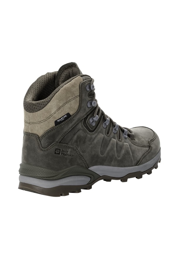 Coffee Men Jack Wolfskin Refugio Prime Texapore Mid Hiking Shoes | 78205307