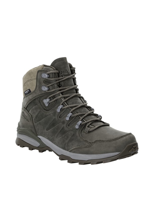 Coffee Men Jack Wolfskin Refugio Prime Texapore Mid Hiking Shoes | 78205307