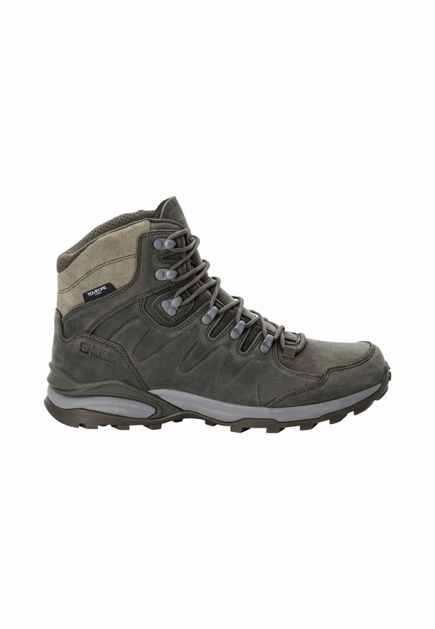 Coffee Men Jack Wolfskin Refugio Prime Texapore Mid Hiking Shoes | 78205307