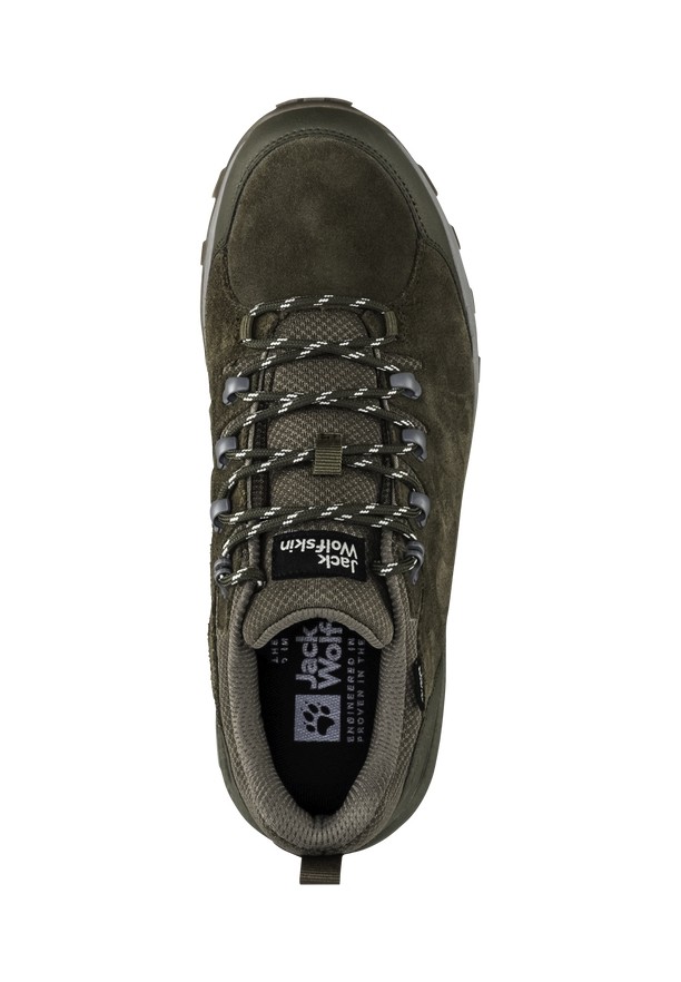 Coffee Men Jack Wolfskin Refugio Texapore Low Hiking Shoes | 60201614