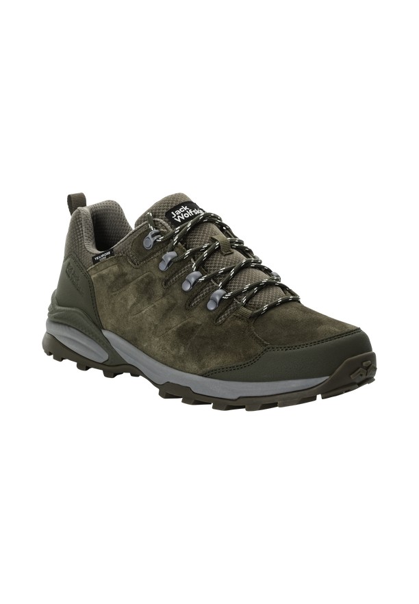Coffee Men Jack Wolfskin Refugio Texapore Low Hiking Shoes | 60201614