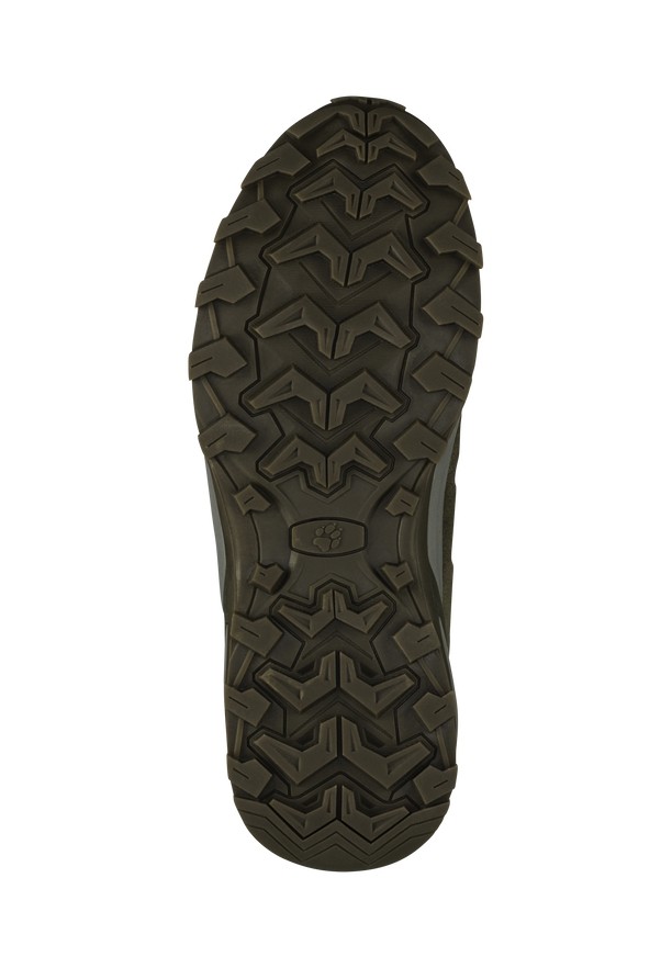 Coffee Men Jack Wolfskin Refugio Texapore Mid Hiking Shoes | 58018433