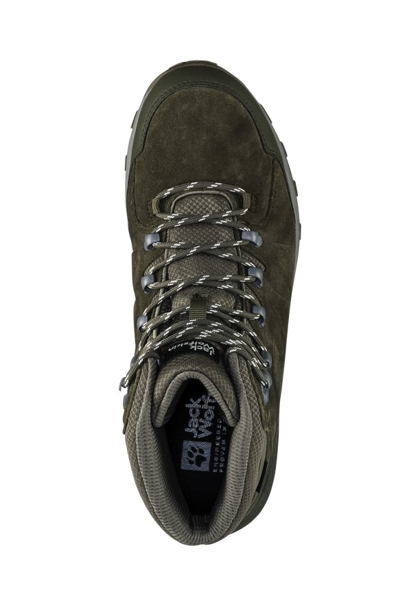 Coffee Men Jack Wolfskin Refugio Texapore Mid Hiking Shoes | 58018433
