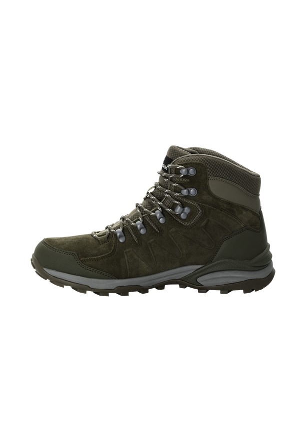 Coffee Men Jack Wolfskin Refugio Texapore Mid Hiking Shoes | 58018433
