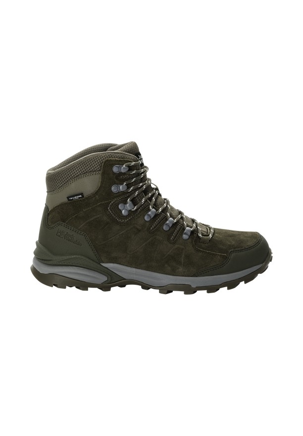 Coffee Men Jack Wolfskin Refugio Texapore Mid Hiking Shoes | 58018433