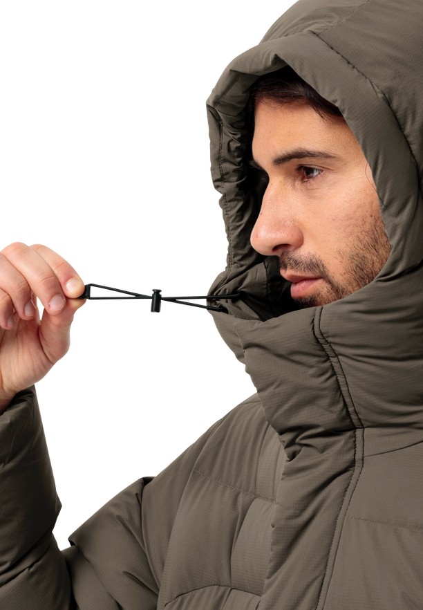 Coffee Men Jack Wolfskin Roemertor Down Jackets | 25215074