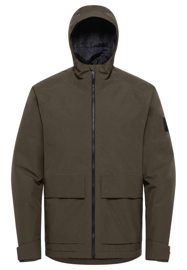 Coffee Men Jack Wolfskin Tempeltor Rain Jackets | 27605853