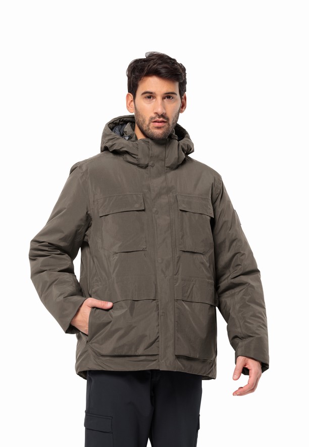 Coffee Men Jack Wolfskin Textor Utility Winter Jackets | 27957332