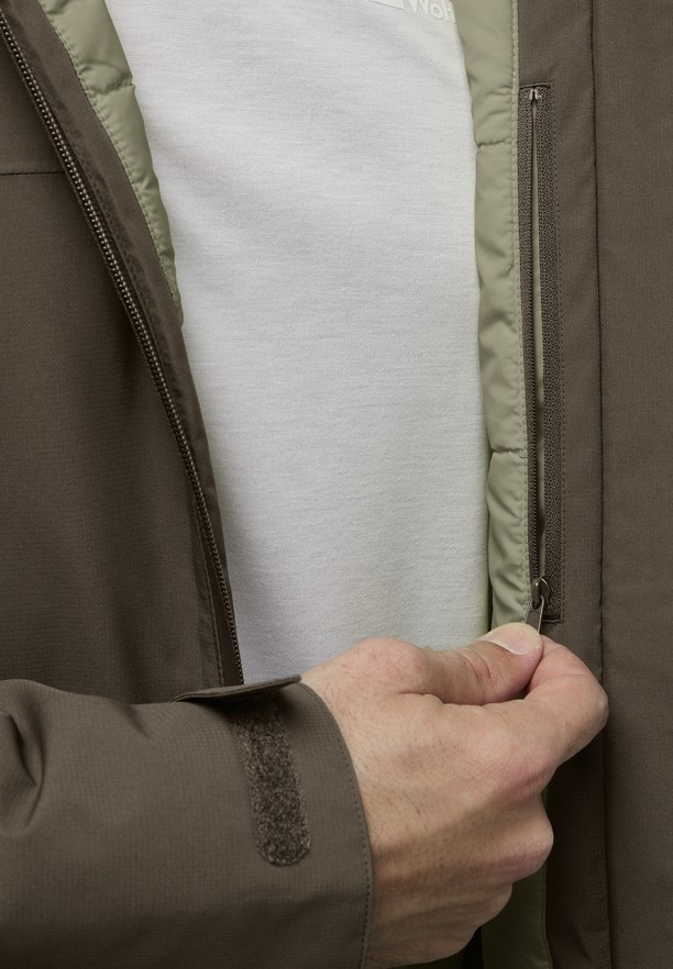Coffee Men Jack Wolfskin Wisper Ins Jackets | 27379081