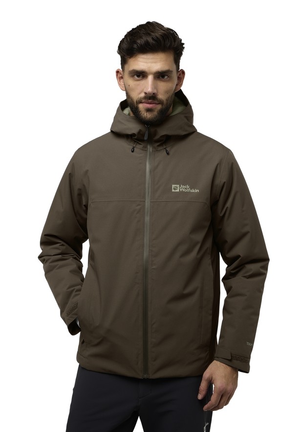 Coffee Men Jack Wolfskin Wisper Ins Jackets | 27379081