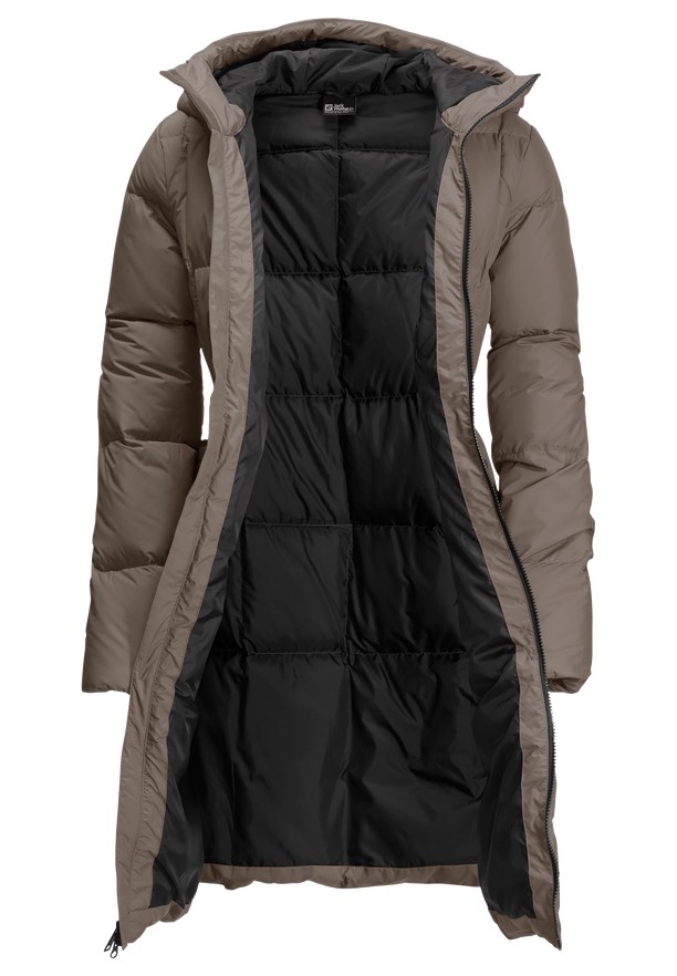 Coffee Women Jack Wolfskin Frozen Lake Down Coats | 78480391