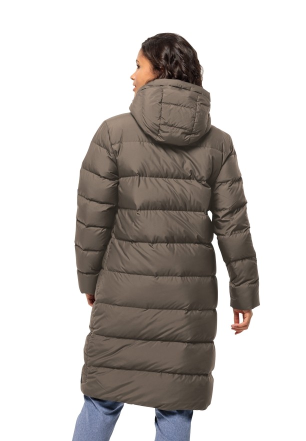 Coffee Women Jack Wolfskin Frozen Palace Down Coats | 90460529