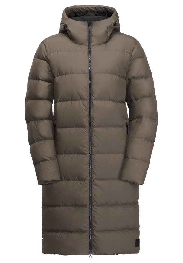 Coffee Women Jack Wolfskin Frozen Palace Down Coats | 90460529