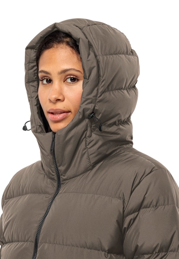 Coffee Women Jack Wolfskin Frozen Palace Down Coats | 90460529