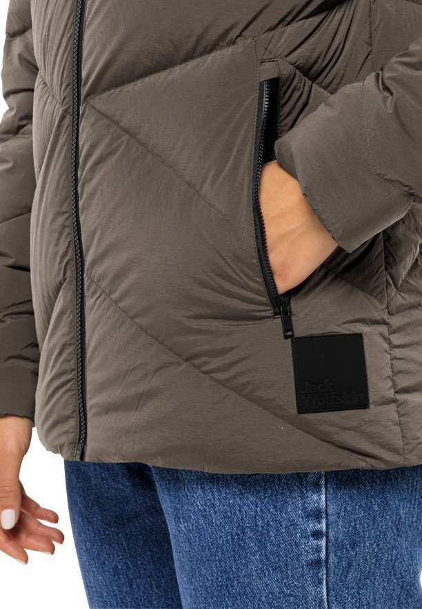 Coffee Women Jack Wolfskin Marienplatz Down Jackets | 17507529