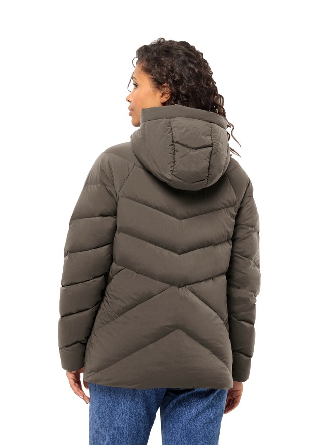Coffee Women Jack Wolfskin Marienplatz Down Jackets | 17507529