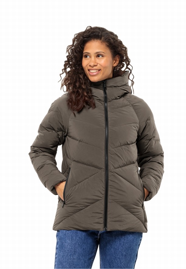 Coffee Women Jack Wolfskin Marienplatz Down Jackets | 17507529