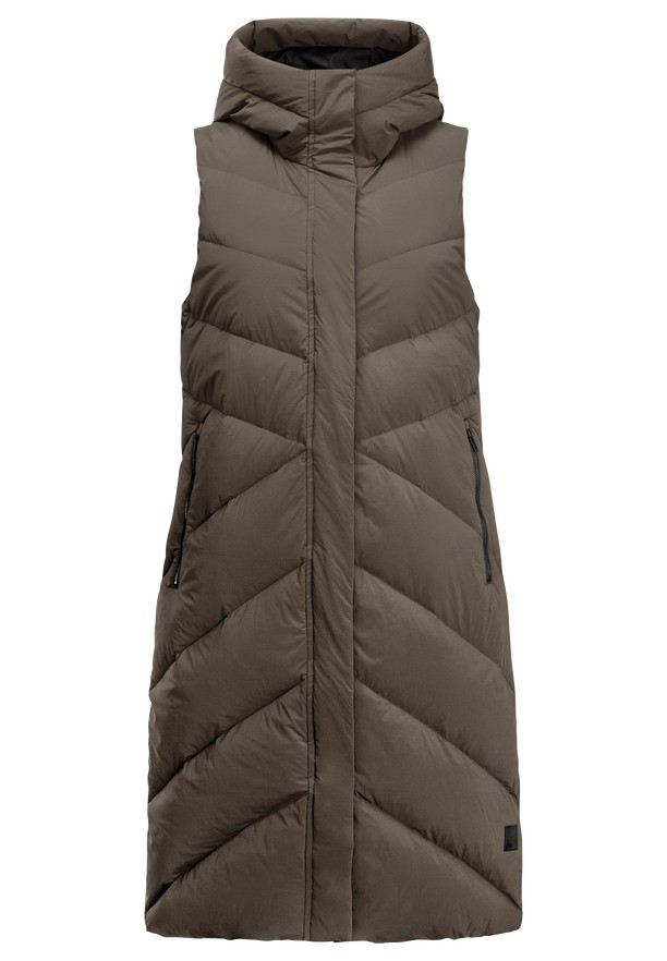 Coffee Women Jack Wolfskin Marienplatz Vest | 14204435