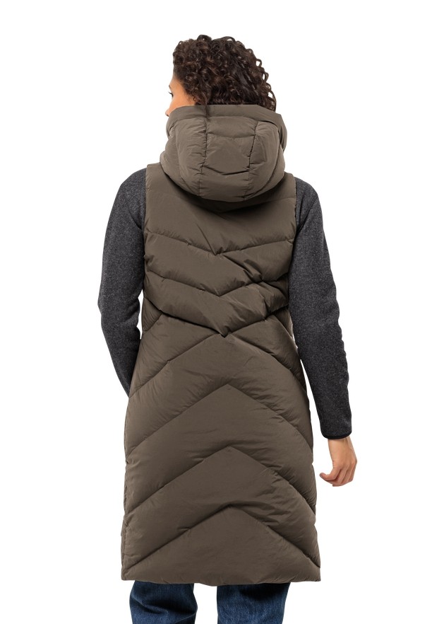 Coffee Women Jack Wolfskin Marienplatz Vest | 14204435