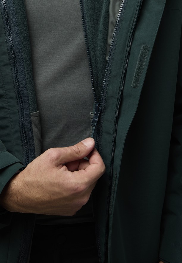 Green Men Jack Wolfskin Altenberg 3in1 Jackets | 61163345
