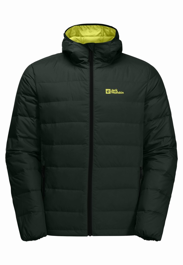 Green Men Jack Wolfskin Ather Hoody Down Jackets | 98601720