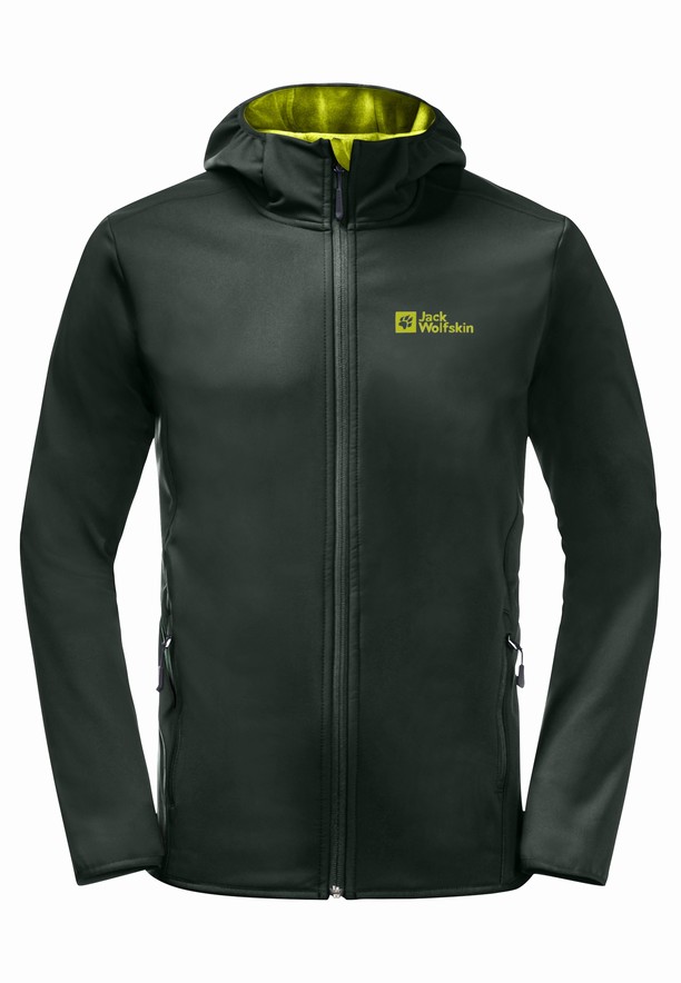 Green Men Jack Wolfskin Bornberg Hoody Softshell Jackets | 12693723