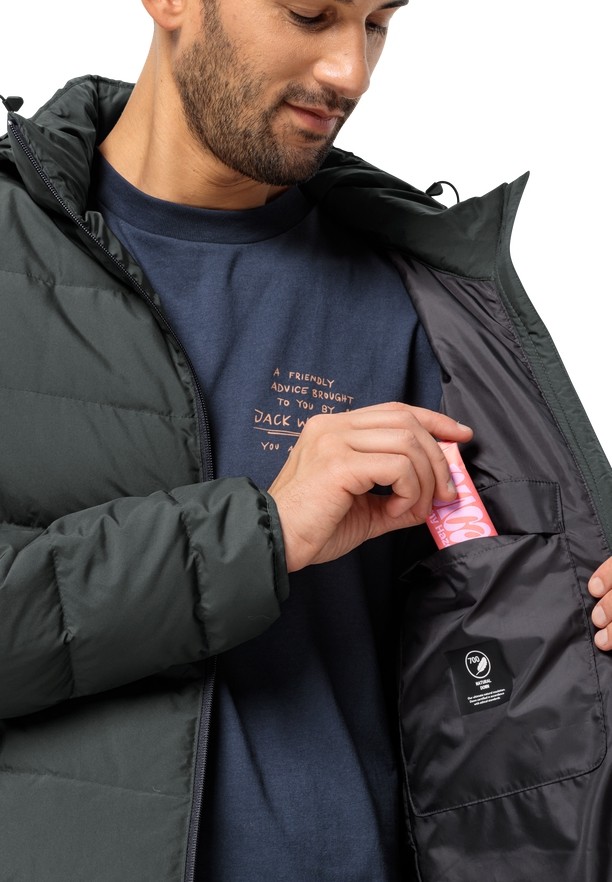 Green Men Jack Wolfskin Colonius Down Jackets | 38057705