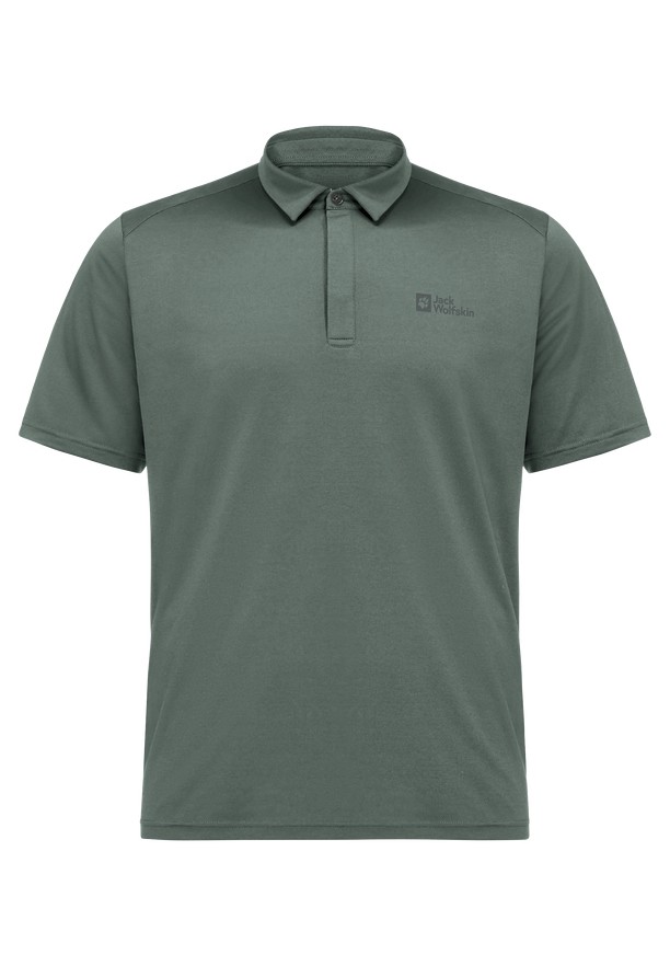 Green Men Jack Wolfskin Delgami Polo Shirts | 58262930