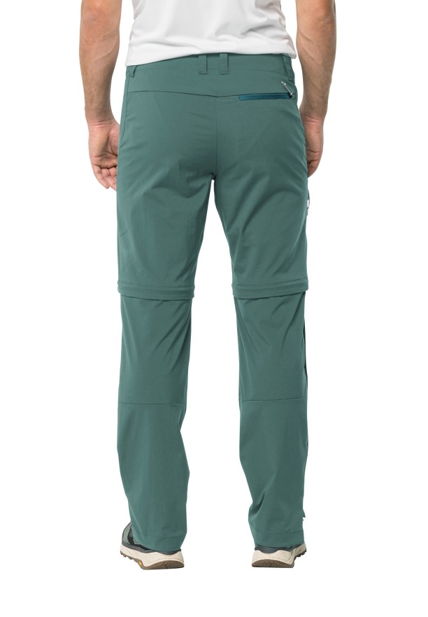Green Men Jack Wolfskin Glastal Zip Away Hiking Pants | 37929367