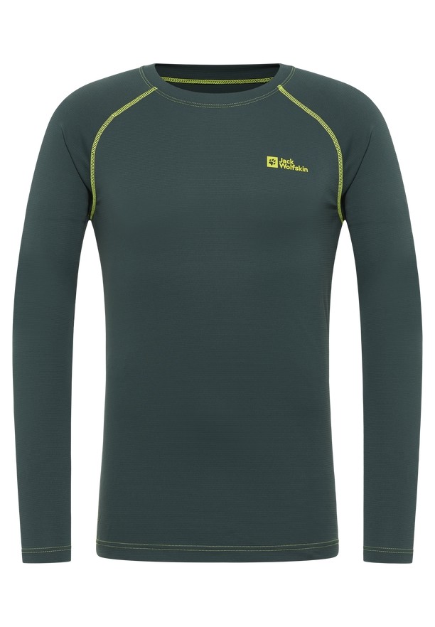 Green Men Jack Wolfskin Infinite Light Ls T Shirts | 19719989