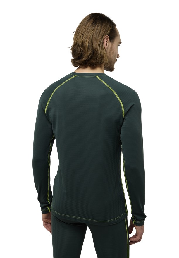 Green Men Jack Wolfskin Infinite Warm Ls T Shirts | 26057580