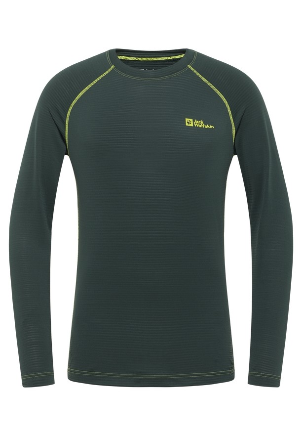 Green Men Jack Wolfskin Infinite Warm Ls T Shirts | 26057580