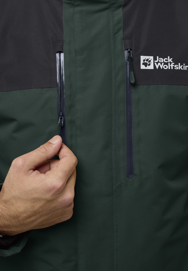 Green Men Jack Wolfskin Jasper 3in1 Jackets | 20210293