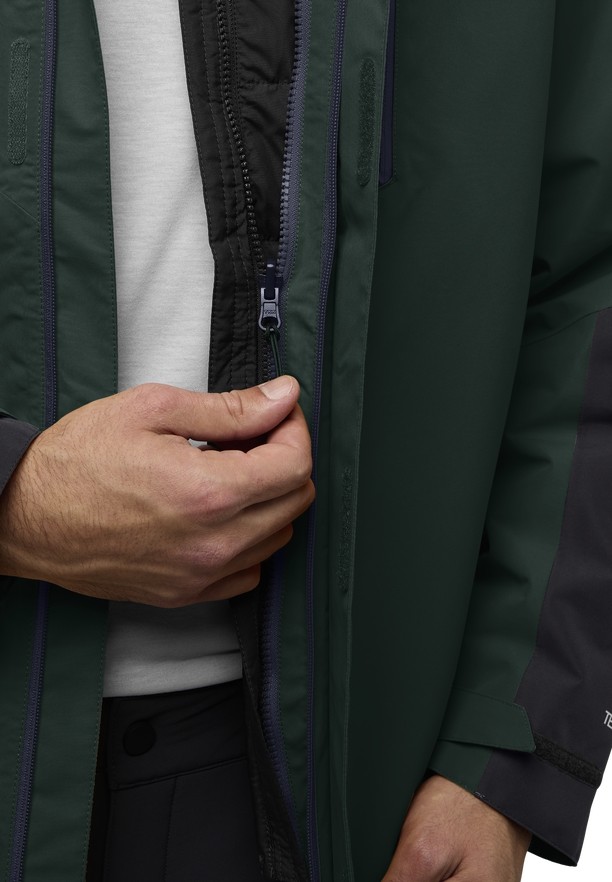 Green Men Jack Wolfskin Jasper 3in1 Jackets | 20210293